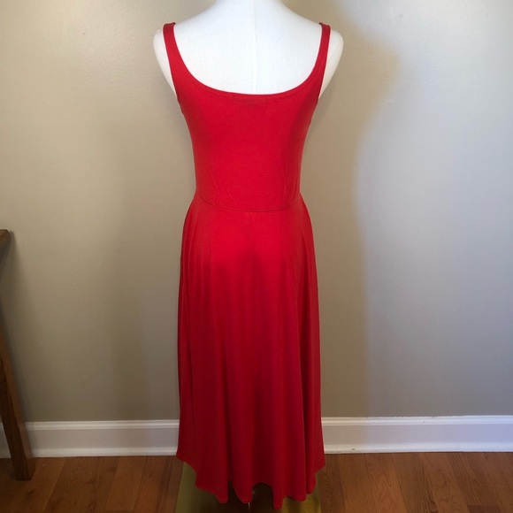 Quince Vibrant Red Fit & Flare Dress Size S - Picture 2 of 9